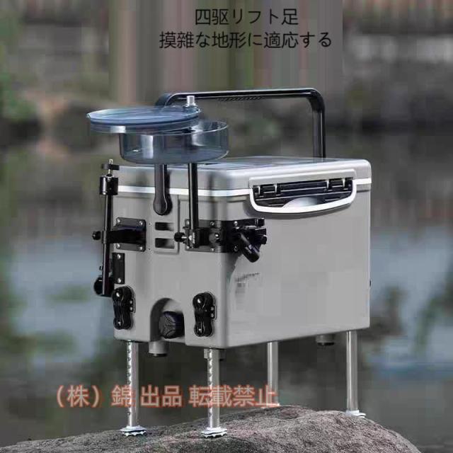 新デザインミニ小釣箱13L便携足付き人が座れる可小型釣り箱 株式会社錦 保温箱便携