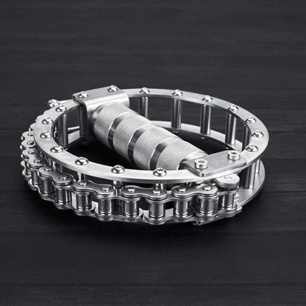 腕の筋肉ビルダー、手首の前腕トレーナーハンドル、回転チェーン形状の