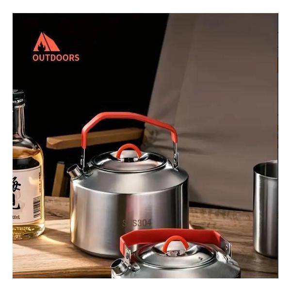 キャンプやピクニック用のポータブル折りたたみ式ティー＆コーヒーポット、株式会社錦 再利用可能なフィルター キャンプやピクニック用のポータブル折りたたみ式ティー＆コーヒー