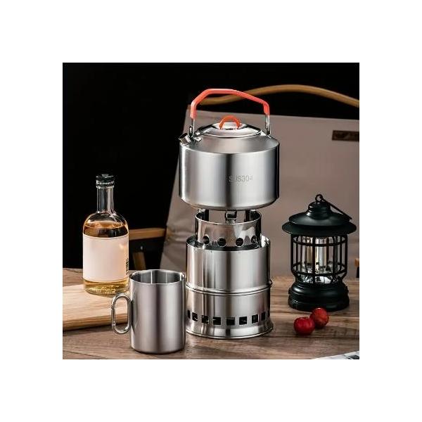 キャンプやピクニック用のポータブル折りたたみ式ティー＆コーヒー