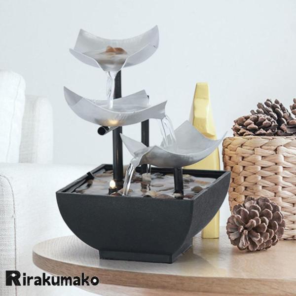 室内噴水 屋内卓上噴水 デスクファウンテン ミニ屋内デスクの滝噴水 小さな滝の噴水 水の特徴 デスク噴水 株式会社錦 室内噴水 ホームオフィスのデスクト_3