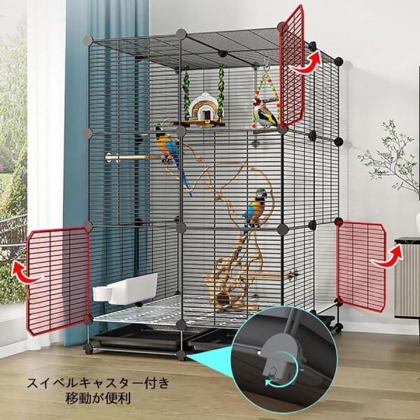 未使用 新品 鳥ケージ 大型 鳥ガゴ 大型鳥かご鳥籠鳥ケージインコケージ屋内錦屋外用金属製鳥かご大型