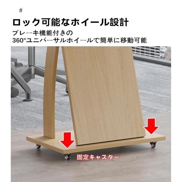 演台 演説台 司会台 キャスター付き、教会/教室用モバイル演台