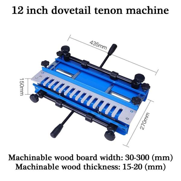 300mm/12インチ木製ダブテールジグ、1/2インチ金型付き木工ダブテールマシン株式会社錦半透性ダイキャストジョイントほぞ穴大工道具、厚さ20mm_4
