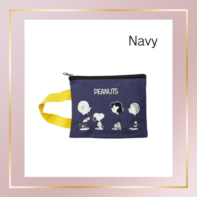 360個セット 販売 スヌーピー コットンポーチ 綿100 3色取混ぜ 小物