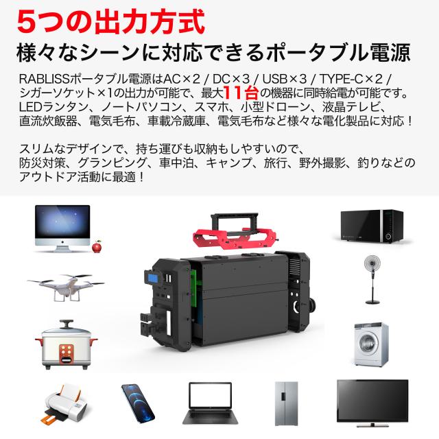 大容量 ポータブル電源 120,000mAh コンセント可能 ポータブルバッテリー 防災 電源 蓄電池 発電機 防災グッズ 災害対策 停電 電源 非常用バッテリー 非常用電源 家庭用蓄電池 日本国内規格 防災グッズ 非常用電源 正弦波 電動工具 アウトドア キャンプ 災害 電気毛布