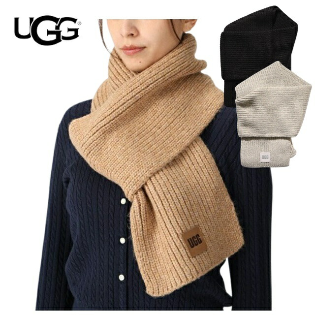 UGG アグ チャンキー リブ スカーフ マフラー ロゴ ユニセックス ギフト UGG U CHUNKY RIB SCARF 小物雑貨