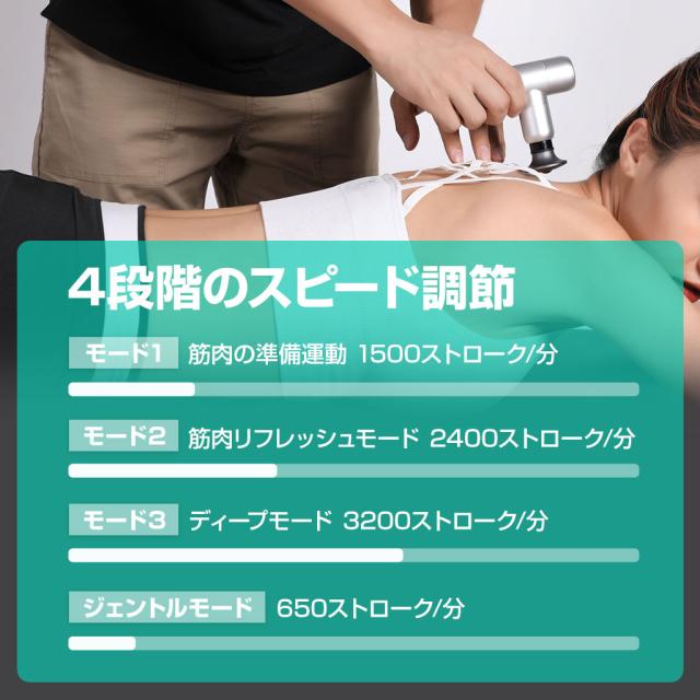 最大8時間使用可 超軽量255g ハンディ ガン フェイス リフト セルフケアガン ボディ ケア 振動マシン 軽量 筋膜リリース 筋肉 ほぐし 肩 首 足 ふくらはぎ 足裏 肩甲骨 腰 DCモーター 健康器具 運動 振動 健康 健康グッズ 家電 男性 グッズ 家トレ  アタッチメント 5種_5