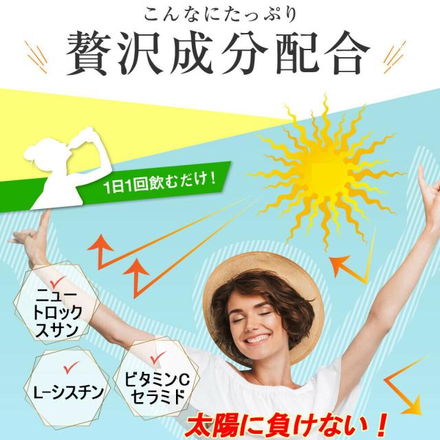 美容+バリア 太陽に負けない おでかけサプリ 日傘 サプリ サプリメント