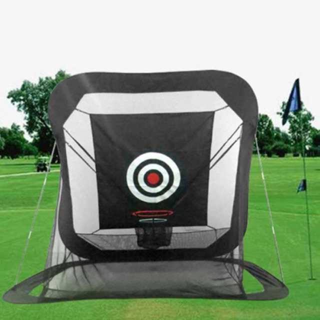 ゴルフネット 屋外 室内 2.3m 練習用 自動返球 黒色 簡単 設置 野外 初心者 防球ネット アプローチ ドライバー スウィング 練習器具 自宅 ゴルフ 練習 レギュラーサイズ