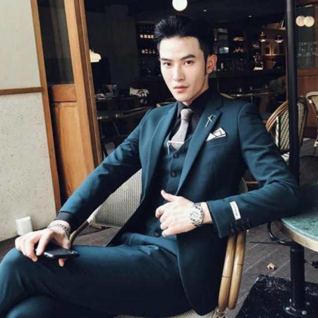 3点セットカジュアル メンズ スーツ ジャケット+ベスト+パンツ メンズファッション ビジネススーツ フォーマル 通勤 スーツセット 結婚式 発表会 送料無料メンズ 無地 ビジネススーツ 3点セット