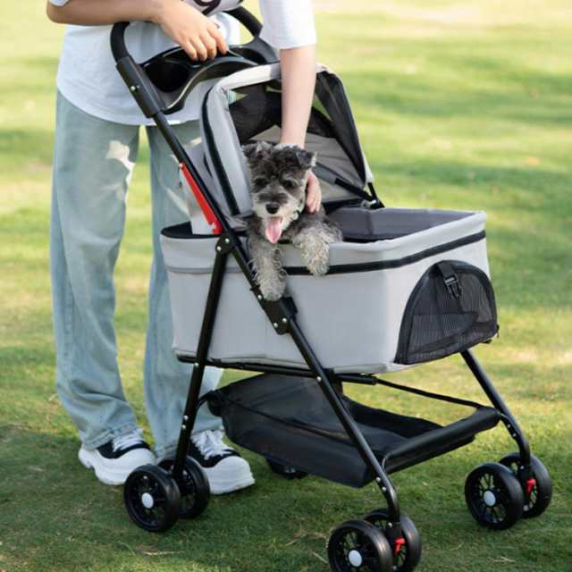 ペットカート 分離型 折りたたみ ベビーカー 猫犬兼用 ペット