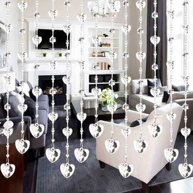 楽天市場】【15％offクーポン】1位獲得 カーテン 遮光 おしゃれ 2重カーテン オーダーも可能 ダブルカーテン 一体型カーテン 遮光 かわいい  ドレープカーテン 上飾り 星 透かし 女子部屋 子供部屋 リビング 寝室 レース付き 洗濯可 豊富なサイズ 4色 2倍ヒダ 新生活応援 ... Brfveobクリスタルビーズカーテン パーティション用ドアカーテン 部屋の仕切りや通路の装飾に最適 キラキラ輝くビーズが空間を華や