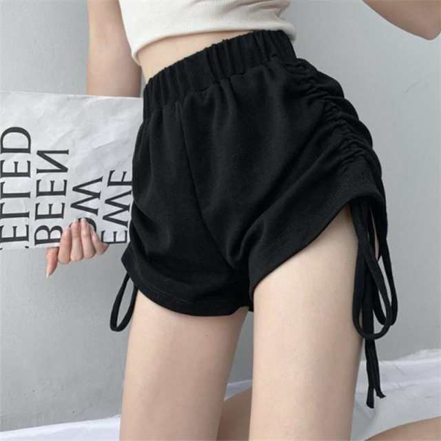 春 コーデ レディース ファッション オシャレ カワイイ シンプル きれいめ ナチュラル 上品カジュアル 婦人服 黒 ハイウエスト スリム スポーツ パンツ 夏 アウターウェア ワイドレッグ カジュア