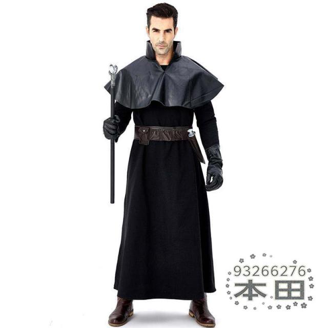 ハロウィン ペスト医師 コスチューム 中世風 鳥医師 ペストマスク 衣装 疫病 ペストドクター 大人用 クリスマス パーティー 仮装 忘年会_3