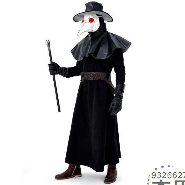ハロウィン ペスト医師 コスチューム 中世風 鳥医師 ペストマスク 衣装 疫病 ペストドクター 大人用 クリスマス パーティー 仮装 忘年会_7