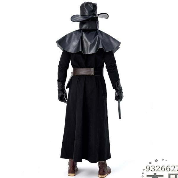 ハロウィン ペスト医師 コスチューム 中世風 鳥医師 ペストマスク 衣装 疫病 ペストドクター 大人用 クリスマス パーティー 仮装 忘年会_9