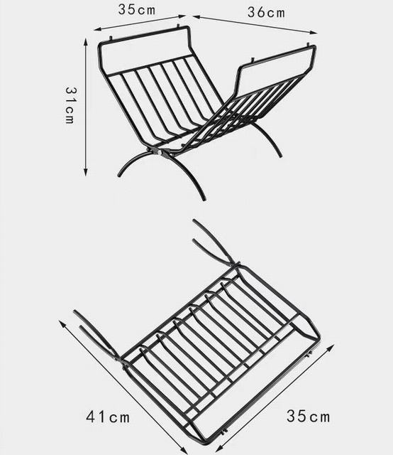 焚火用薪スタンドテーブル　アイアン薪スタンド　クーラーボックスタンド　キャンプ用品　多機能　薪入れバッグ付き　コンパクト_6