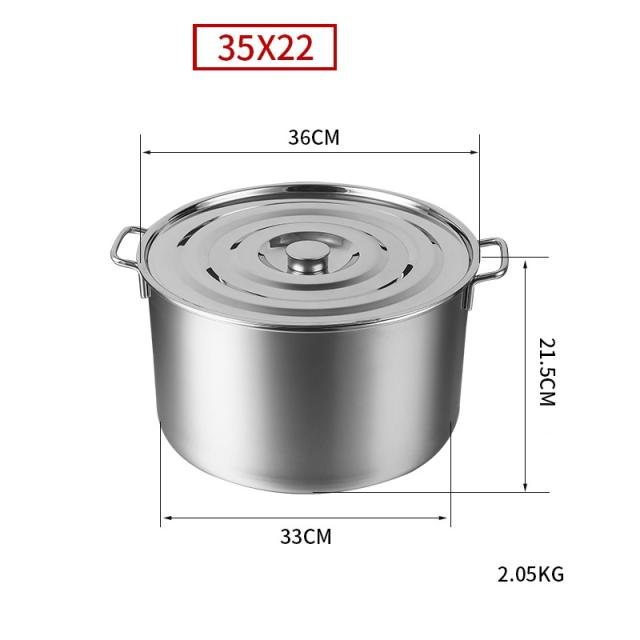 業務用店舗用 そばゆで釜 茹麺鍋セット リング付 ザル付 3*13cm ステンレス IH対応 ふきこぼれない 3穴_1