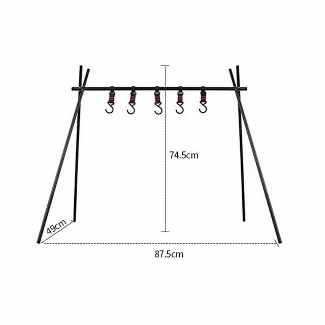 アウトドア三角シェルフ アウトドア キャンプ 棚 収納棚 ハンガー