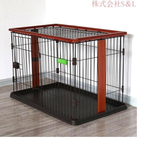 犬 ケージ 犬ケージ ゲージ おしゃれ ペットサークル ケージ 小型犬 大型犬 株式会社S＆L 室内 広い お掃除楽ちんウッディサークル_8