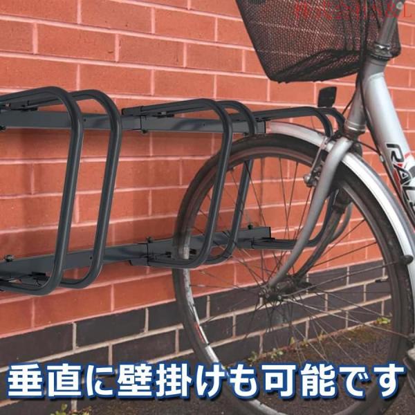 自転車 スタンド 倒れない 3~6台置き サイクルスタンド 自転車置き場 屋外 自転車ラック キックスタンド 自動二輪 縦置き 掛置き 駐輪スタンド バイクスタンド_2