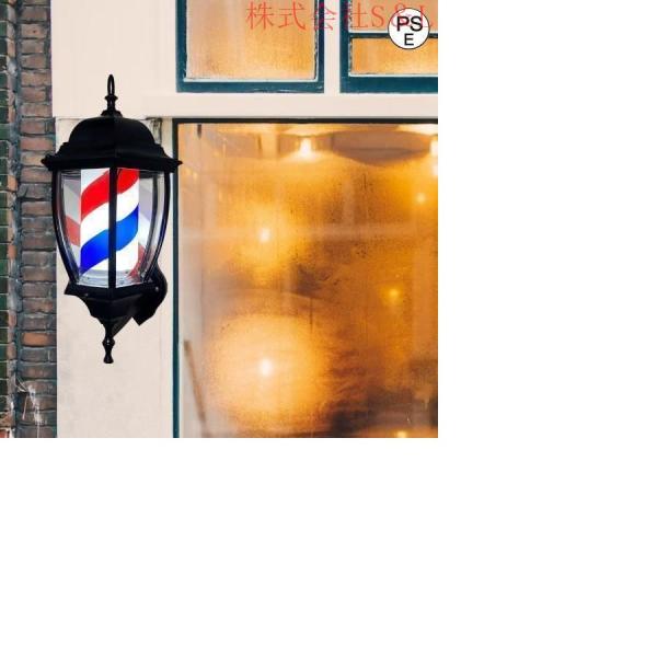 理髪店のポール ライトの回転防雨壁の台紙のネオン株式会社S＆L サインの屋外の照明