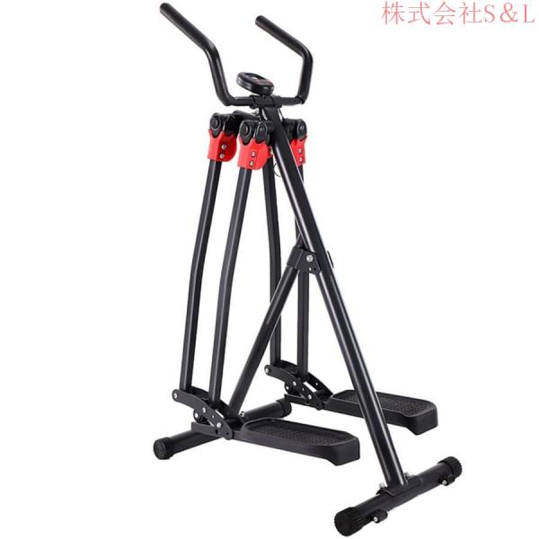 家庭用 クロストレーナー 静音 クロストレーナー、LCDモニター付きエリプティカルクロストレーナーエクササイズマシン2 in 1S＆Lホームジムクロストレーナー