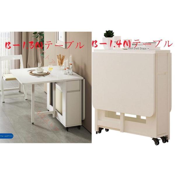 拡張可能なテーブルセット、折りたたみ式テーブルと椅子、椅子付き木製拡張ダイニングテーブル、S＆L キッチンダイニングルームリビングルーム用折りたたみ式ダ_6
