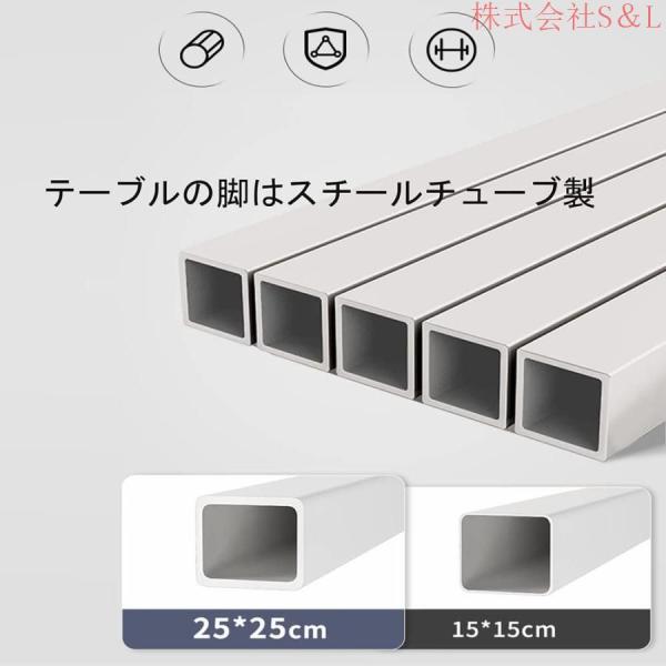 昇降テーブルパソコンデスク高さ60~90cm キャスター付き 幅60/80cm 高さ調整可能 オフィスデスク 移動式テーブルS＆L 勉強机仕事デスク ベッドテーブル PCテーブ_4