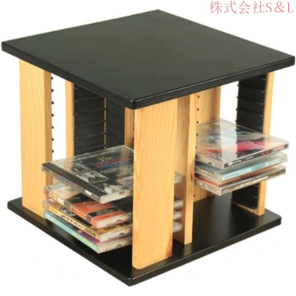 Cdラック レコードラック Dvdラック，回転CDラックディスクラックCDストレージラックCDコレクションストレージボックスCDディスプレイスタンドS＆Lデスクレ