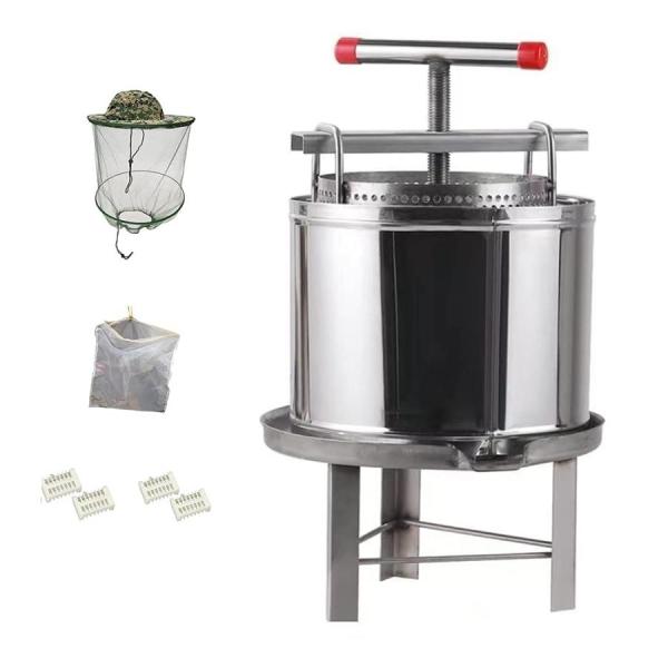 養蜂用具 蜂蜜圧搾機 12L 飛散防止シェル 2級濾過プログラム 株式会社S＆L 蜂蜜分離器 圧縮製蝋器 ワックス押え 蜂蜜抽出器 採蜜器 蜜こし器 ミツバチ