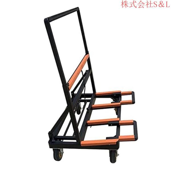 ボード台車折りたたみ運搬台車頑丈荷台車4輪長尺物台車ユニバーサルホイール調整可能な輸送ドアと窓ガラスS＆L建設現場建物キャリーカート多用途作業