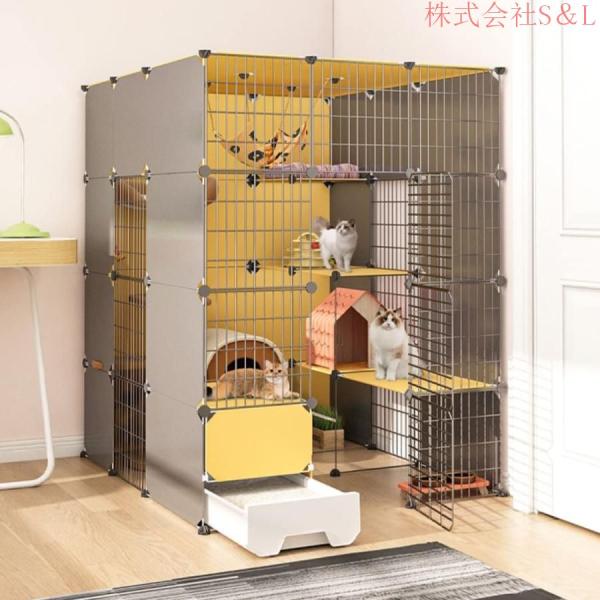 中古品】 スリムキャットケージ 3段 PSCC-753 アイリスオーヤマ 猫用