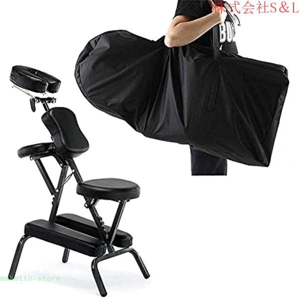 折りたたみ式マッサージチェア高さ調節可能なポータブルタトゥーチェアセラピーチェアS＆L滑り止めフットパッドとキャリーバッグ付き人間工学に基づいたフェイ