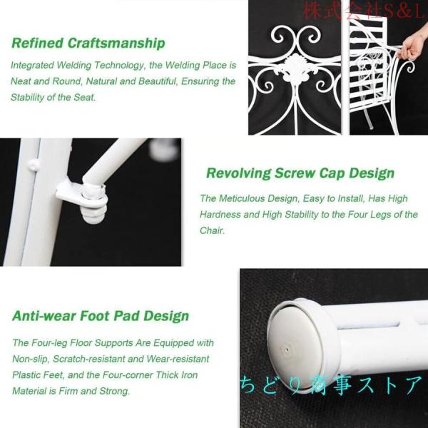 レトロなパティオベンチメタルガーデンベンチアイアンポーチベンチ