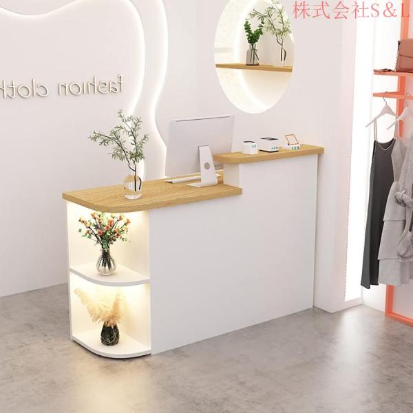 レジカウンター受付カウンター90x50x105CM店舗什器レジ台レジ