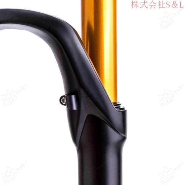 バイクフロントフォーク26 /27.5インチ自転車サスペンションフォーク+バイクエアファットフォークショックアブソーバーS＆Lタイヤ自転車アクセサリー用アルミニ_7