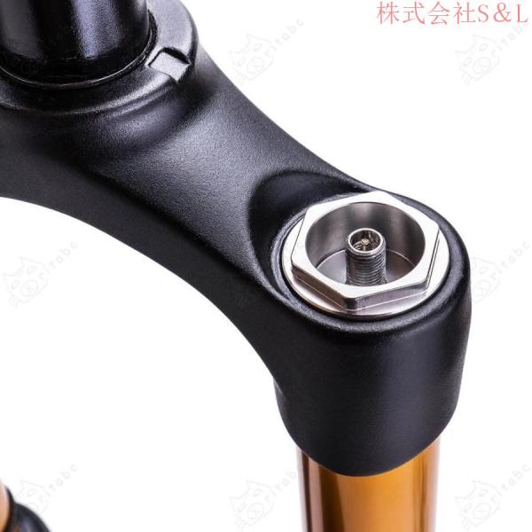 バイクフロントフォーク26 /27.5インチ自転車サスペンションフォーク+バイクエアファットフォークショックアブソーバーS＆Lタイヤ自転車アクセサリー用アルミニ_8