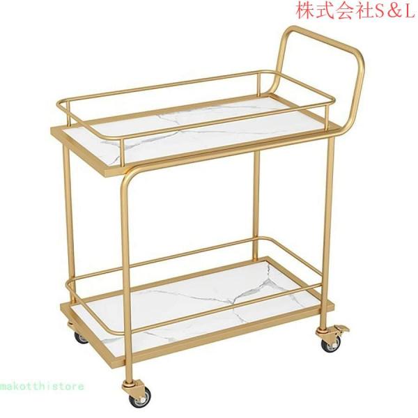 キッチンワゴンアイランドキッチン2段/3段ワゴンラックキャスター付き