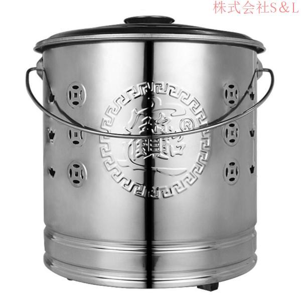 家庭用焼却炉、インナータンク付きのステンレス鋼の燃焼バレル、大型小型高温無臭囲炉裏再利用可能S＆L焼却炉ケージの火ピットヤードの残骸の燃焼焼却炉、庭