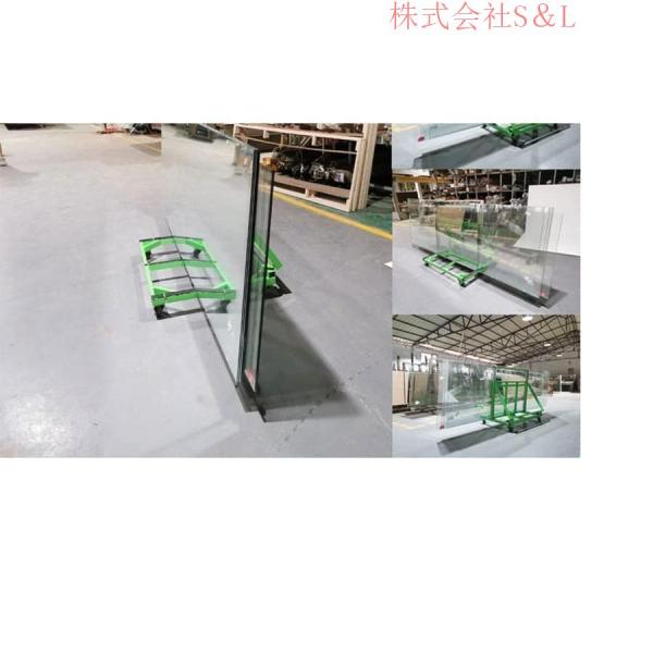 4輪運搬台車 キャリーカート 大型鋼管荷台車 パネルカートボード台車 荷台車 業務用台車 折りたたみ キャリーカート 長尺物台車 折りたたみ ガラス 建設現場 建 4輪運搬台車 キャリーカート 大型鋼管荷台車 パネルカートボード台車