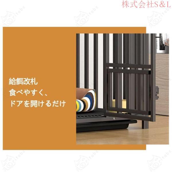 犬ケージキャスター付きダブルドア付きトレー付き犬小屋ペットフェンススチール製組立簡単室内外兼用S＆L犬用ケージトイレ長く使える耐荷重200KGまで_2