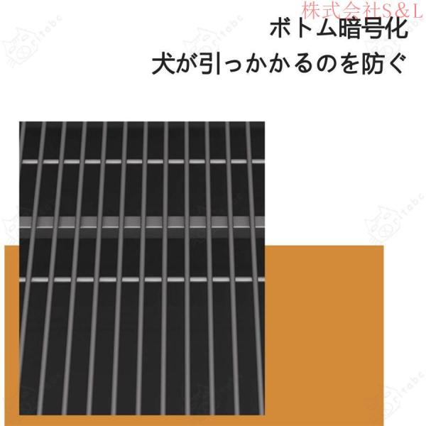 犬ケージキャスター付きダブルドア付きトレー付き犬小屋ペットフェンススチール製組立簡単室内外兼用S＆L犬用ケージトイレ長く使える耐荷重200KGまで_4