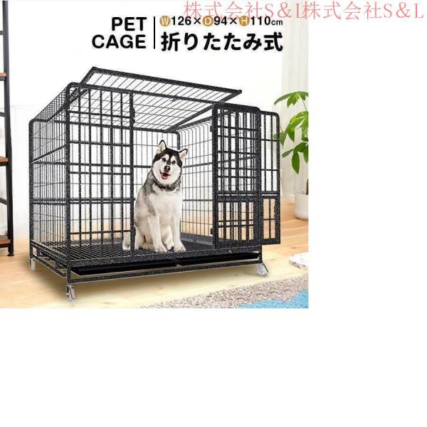 【L サイズ】超人気！ 留守番 保護 脱走防止 多頭飼いペットケージ【ホワイト】 L サイズ】超人気！ 留守番 保護 脱走防止 多頭飼いペットケージ