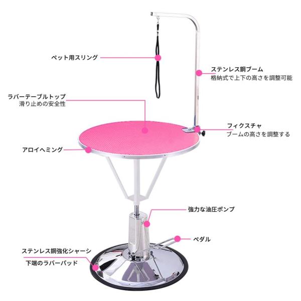 トリミングテーブル 油圧 CN－20 油圧式 トリミングテーブル 丸型