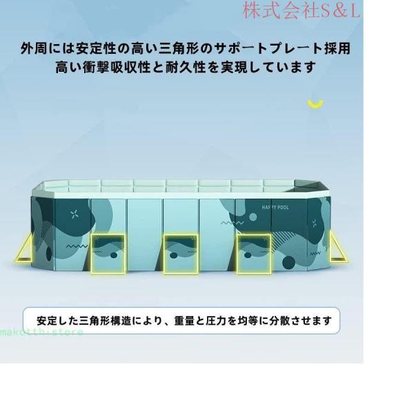 プール 折りたたみ 空気入れ不要 大型 ビニールプール 後片付け簡単 家庭用 子供 ペット用プール 水遊び 熱中症 株式会社S＆L対策 自宅 プレゼント (1.6m)