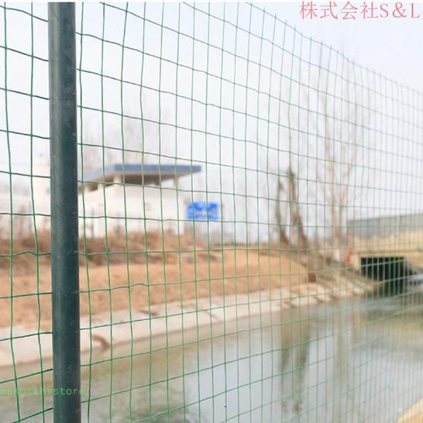 金網フェンス、グリーン 6CM メッシュサイズ 2.0mm グガーデンワイヤーネット、 家禽や小動物の飼育、鳥の防除株式会社S＆L庭の柵な グリーン 1.2x30m