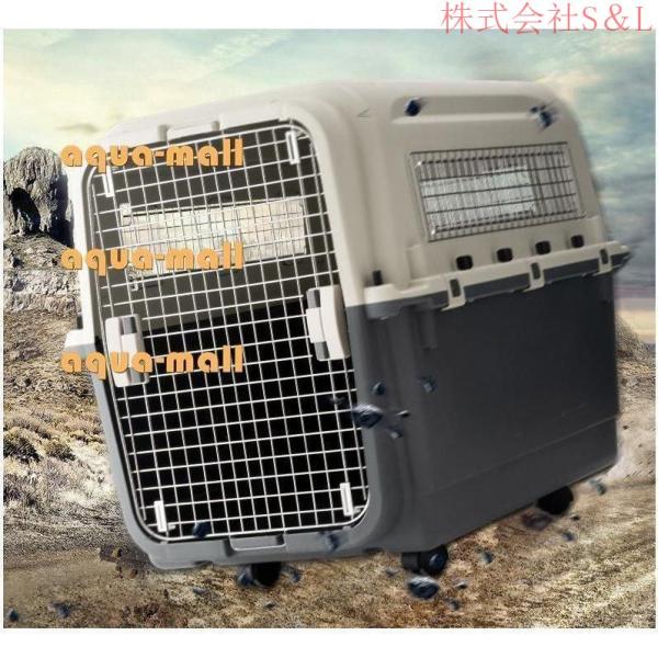 ペットキャリー 中型犬 大型犬 キャスター ハンドル付 キャリーケース クレート株式会社S＆L ハードキャリー キャリーバッグ_1
