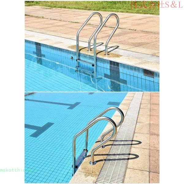 はしご脚立プールの梯子のステップ、ステンレス鋼2ステップペダル